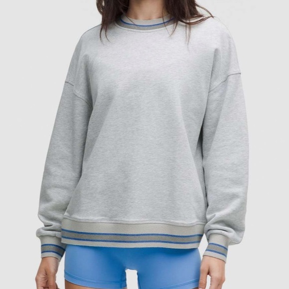 Lululemon Perfectly Oversized Ringer Crew EUC Size XS - Picture 1 of 6